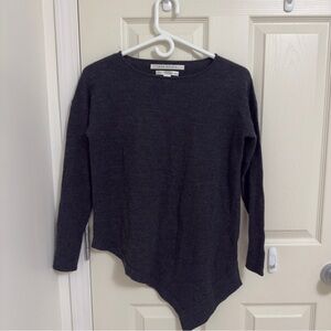 XS Max Studio Black 100% Merino Wool Asymmetrical  Sweater Top